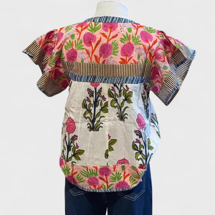 Uriella - Blusa boho bordada