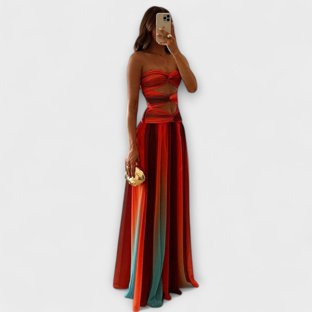 Laney - Vestido maxi sin tirantes