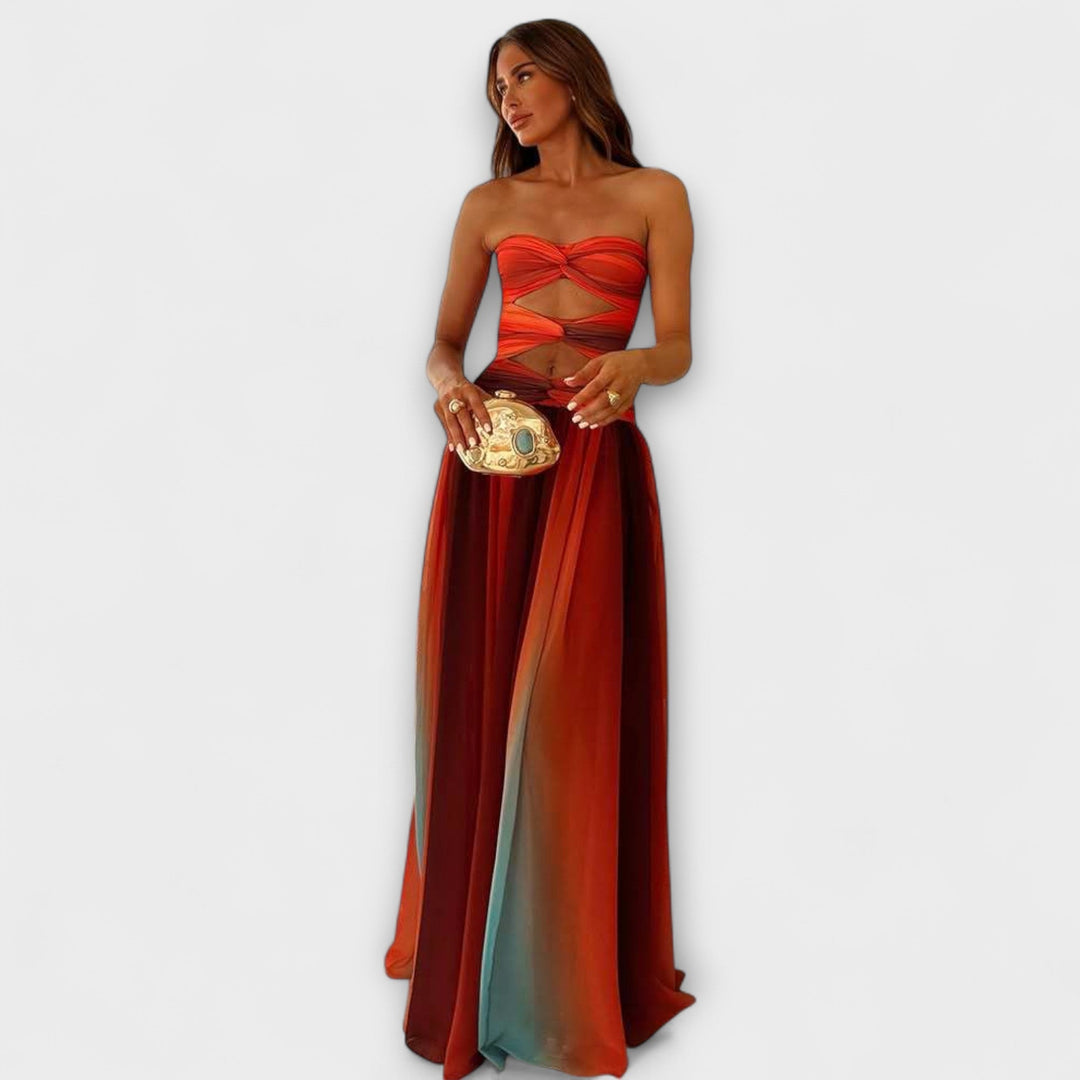 Laney - Vestido maxi sin tirantes