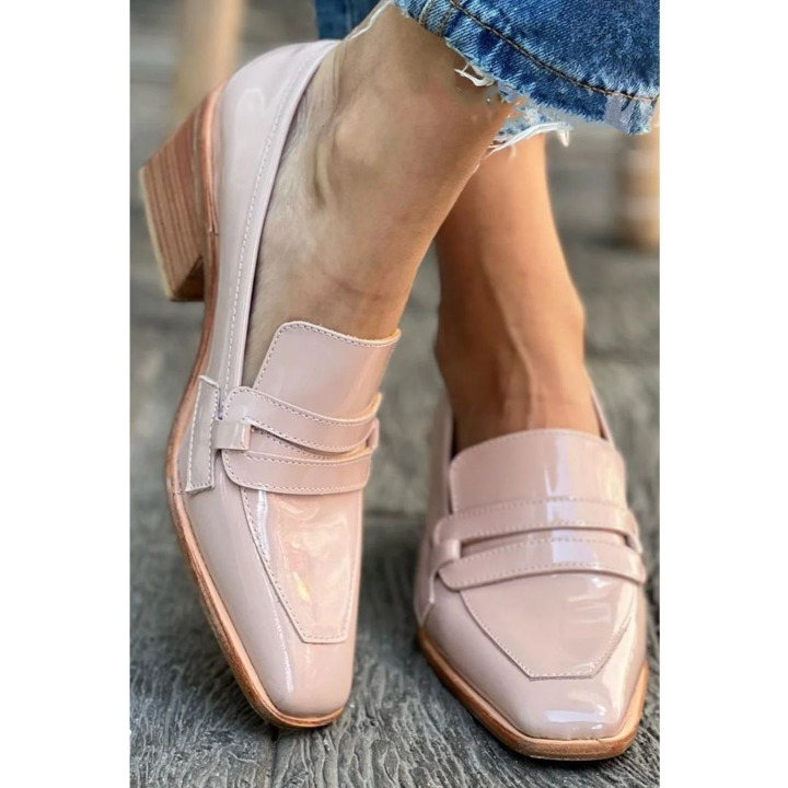 Olga™ - Mocasines de piel rosas