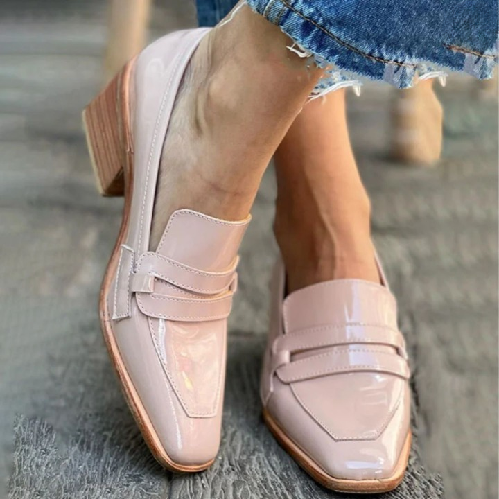 Olga™ - Mocasines de piel rosas