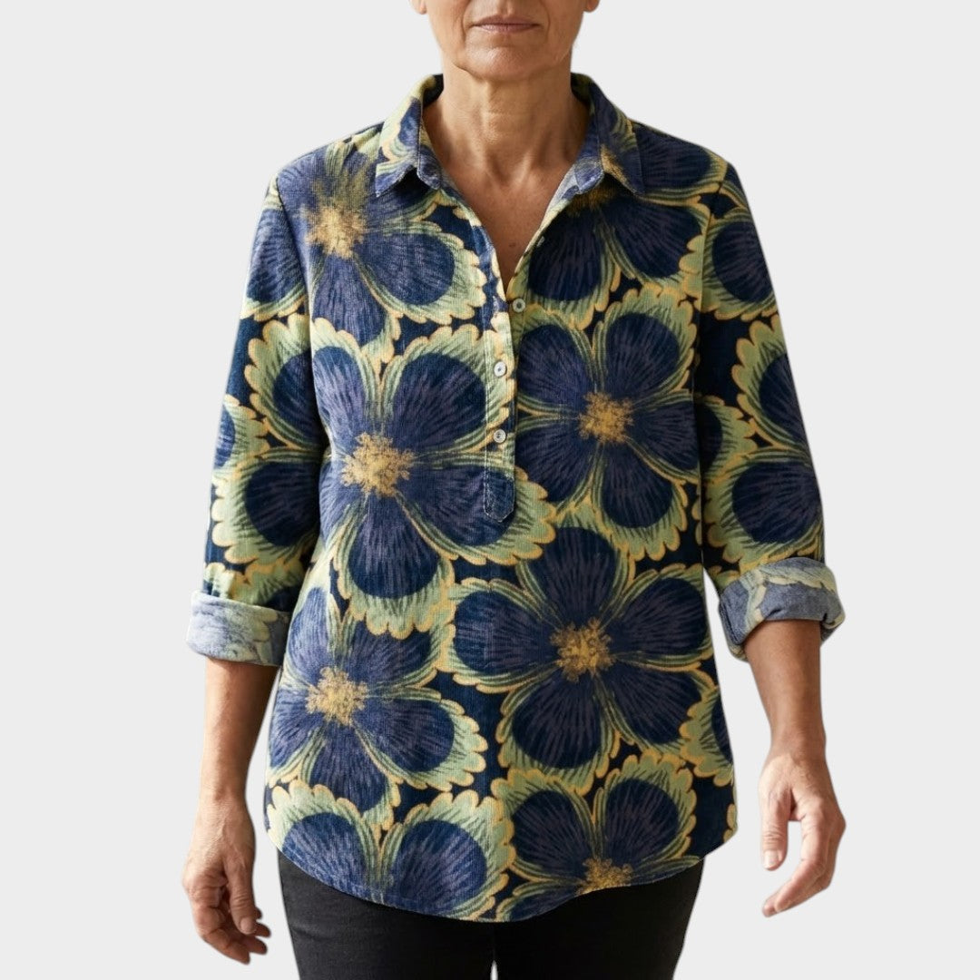 Soleil™ | Blusa de lino atemporal con estampado