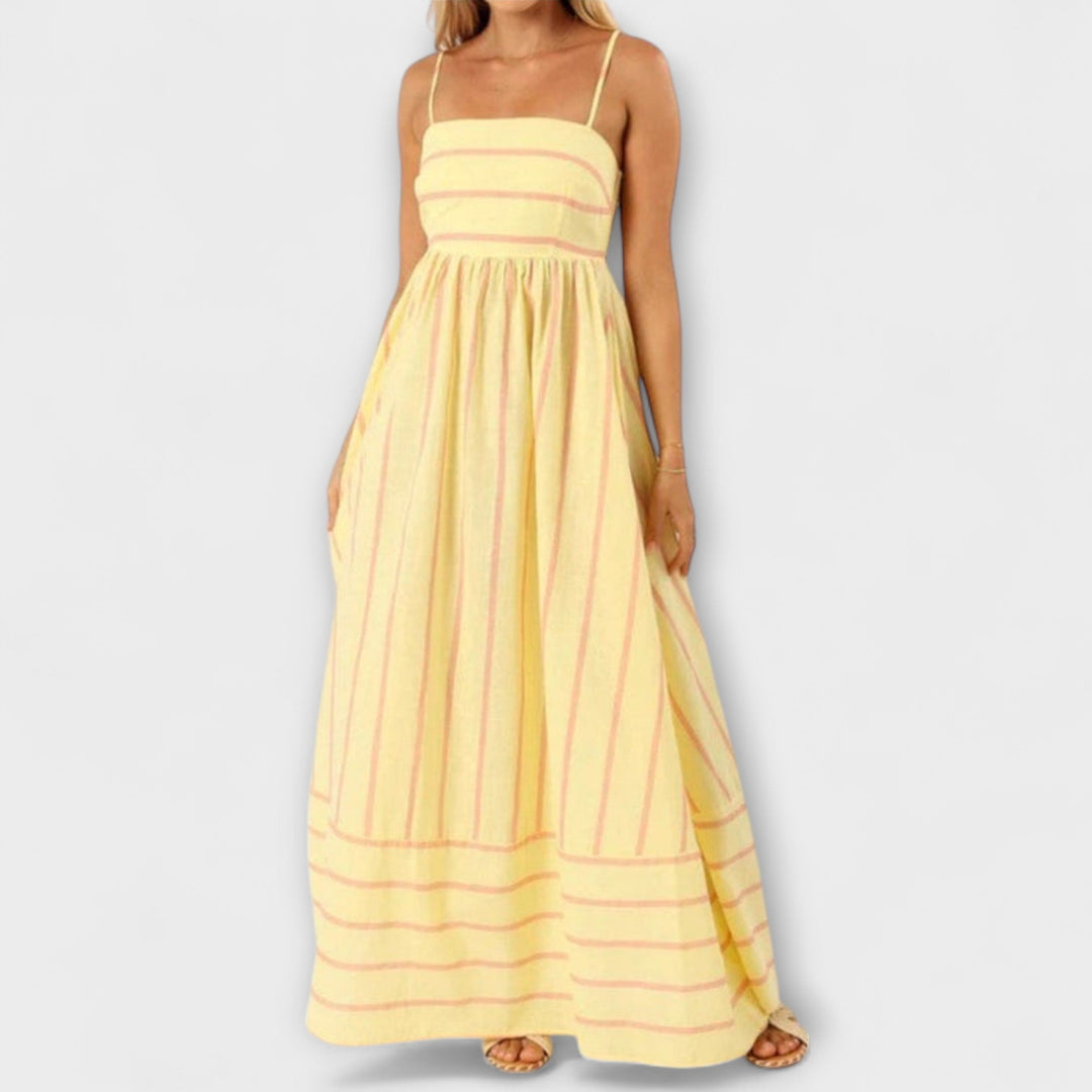 Svea - Vestido maxi en Bare Bloom