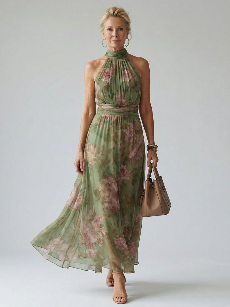 Naomi | Maxi Halter Dress