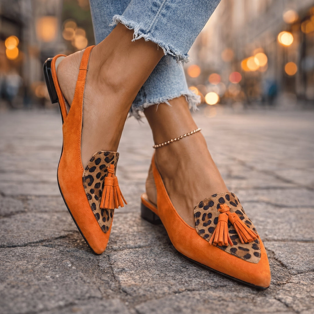 Eliza | Sandalias con Cintas y Flecos