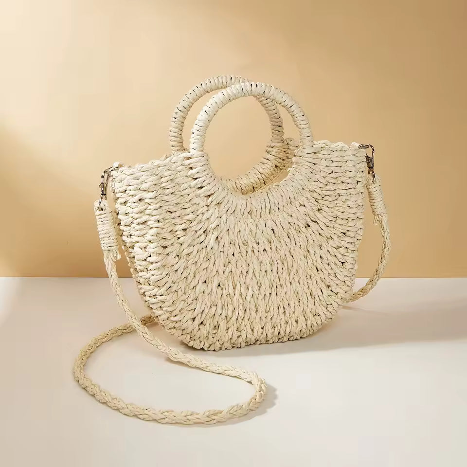 Amelia™ Bolso de Paja de Verano Artesanal