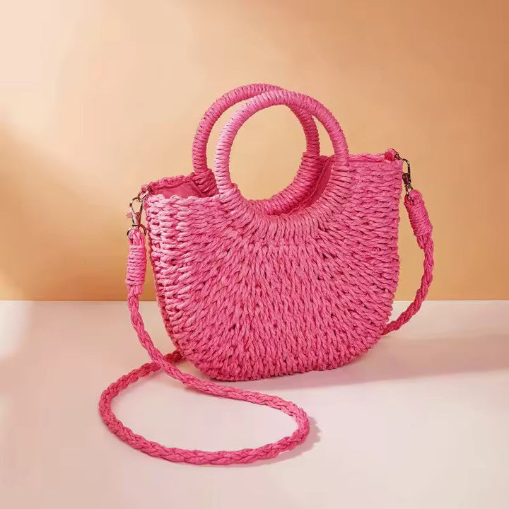Amelia™ Bolso de Paja de Verano Artesanal
