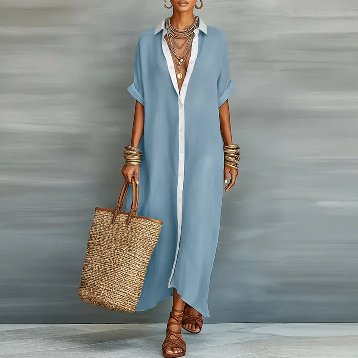 Anastasa™ | Vestido Largo Tipo Camisa