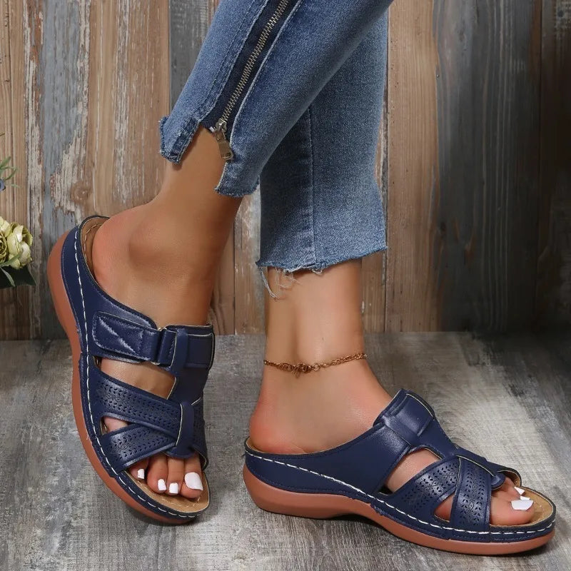 Gaia™ | Sandalias ortopédicas vintage de cuña para mujer