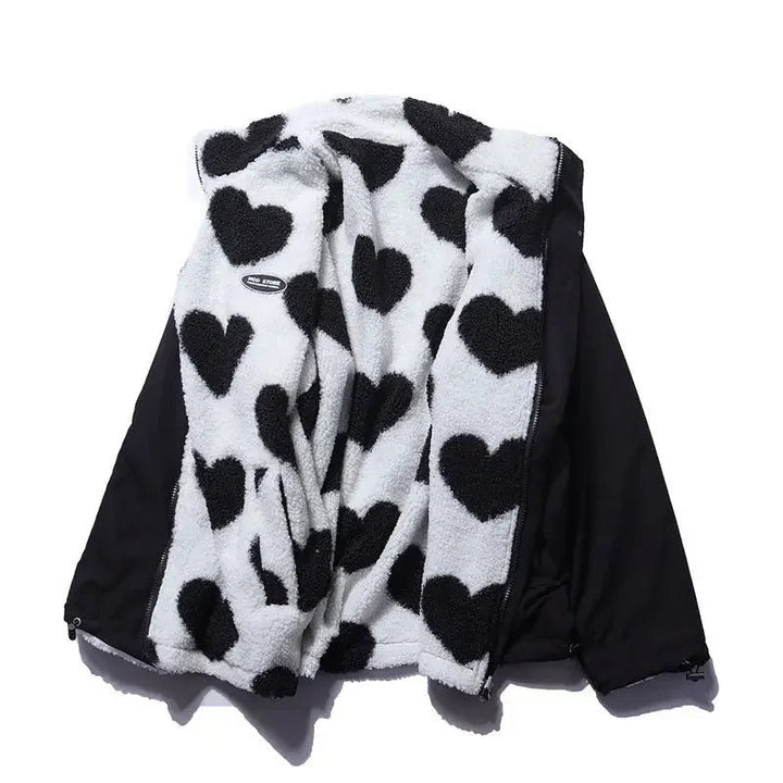 Rosa™ | Chaqueta Reversible con Corazones