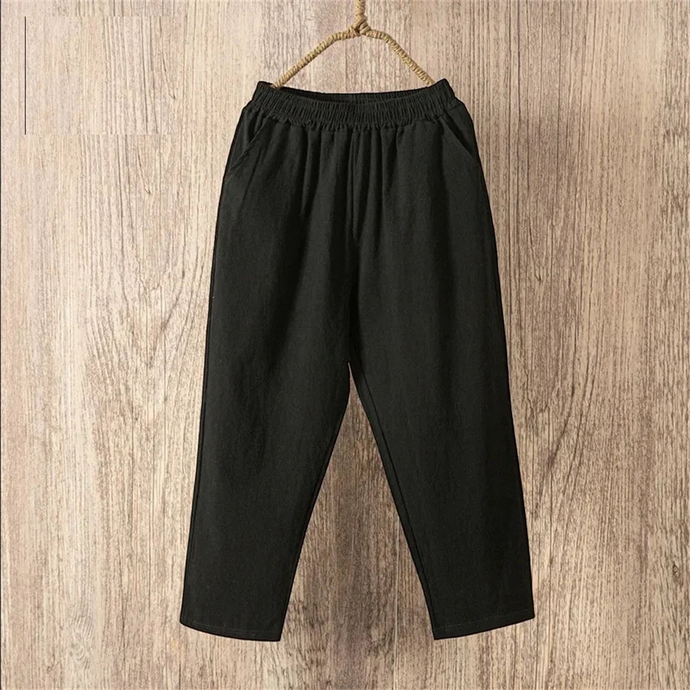 Harlow™ | Capri de lino de pierna ancha