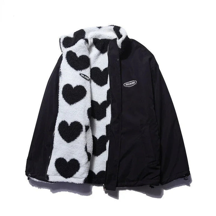Rosa™ | Chaqueta Reversible con Corazones
