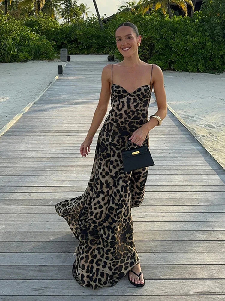 Antonella - Maxi Vestido de Leopardo