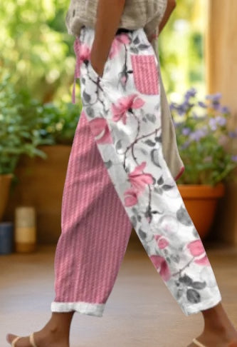 Soleil™ | Pantalones tobilleros con estampado bohemio