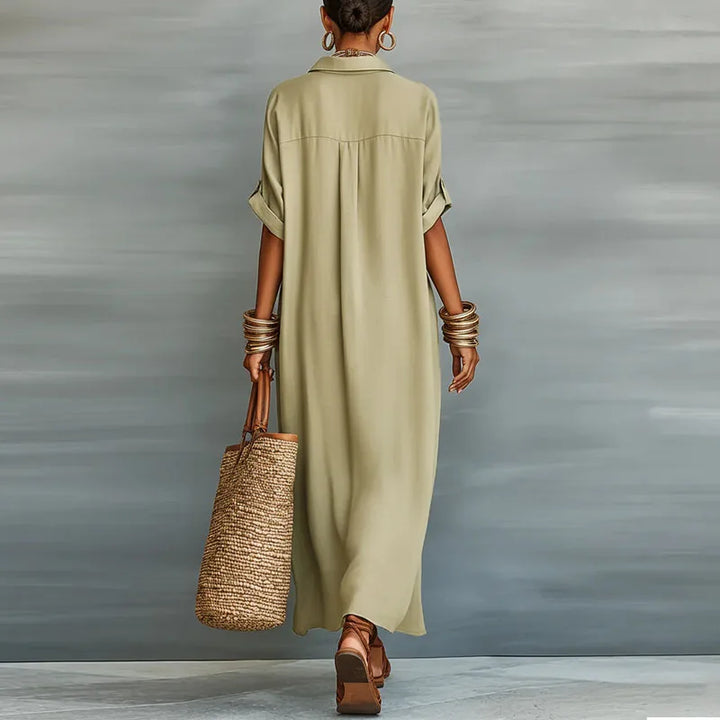 Anastasa™ | Vestido Largo Tipo Camisa