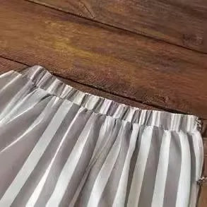Sevilla | Pantalones de pierna ancha a rayas con abertura