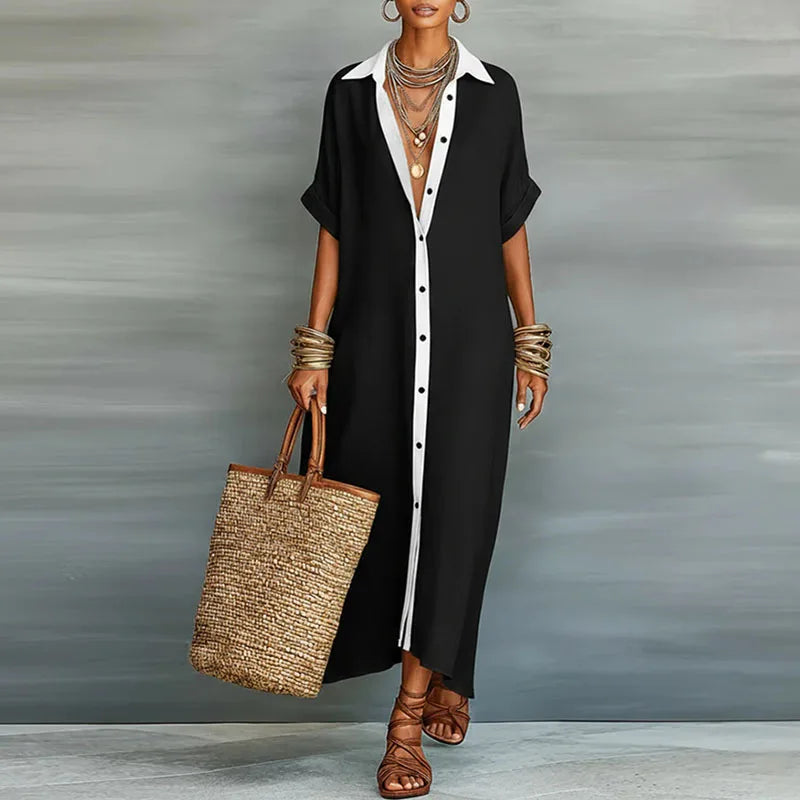 Anastasa™ | Vestido Largo Tipo Camisa