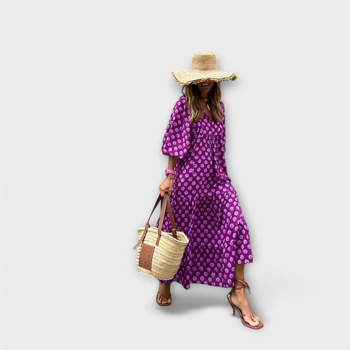 Vestidos maxi geométricos elegantes
