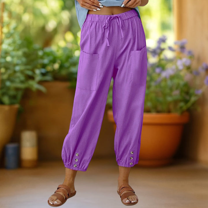 Zara™ | Pantalones harem recortados con cordón
