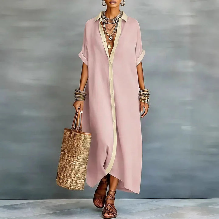 Anastasa™ | Vestido Largo Tipo Camisa