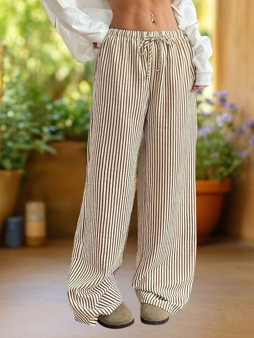 Riviera™ | Pantalones de rayas hasta el suelo