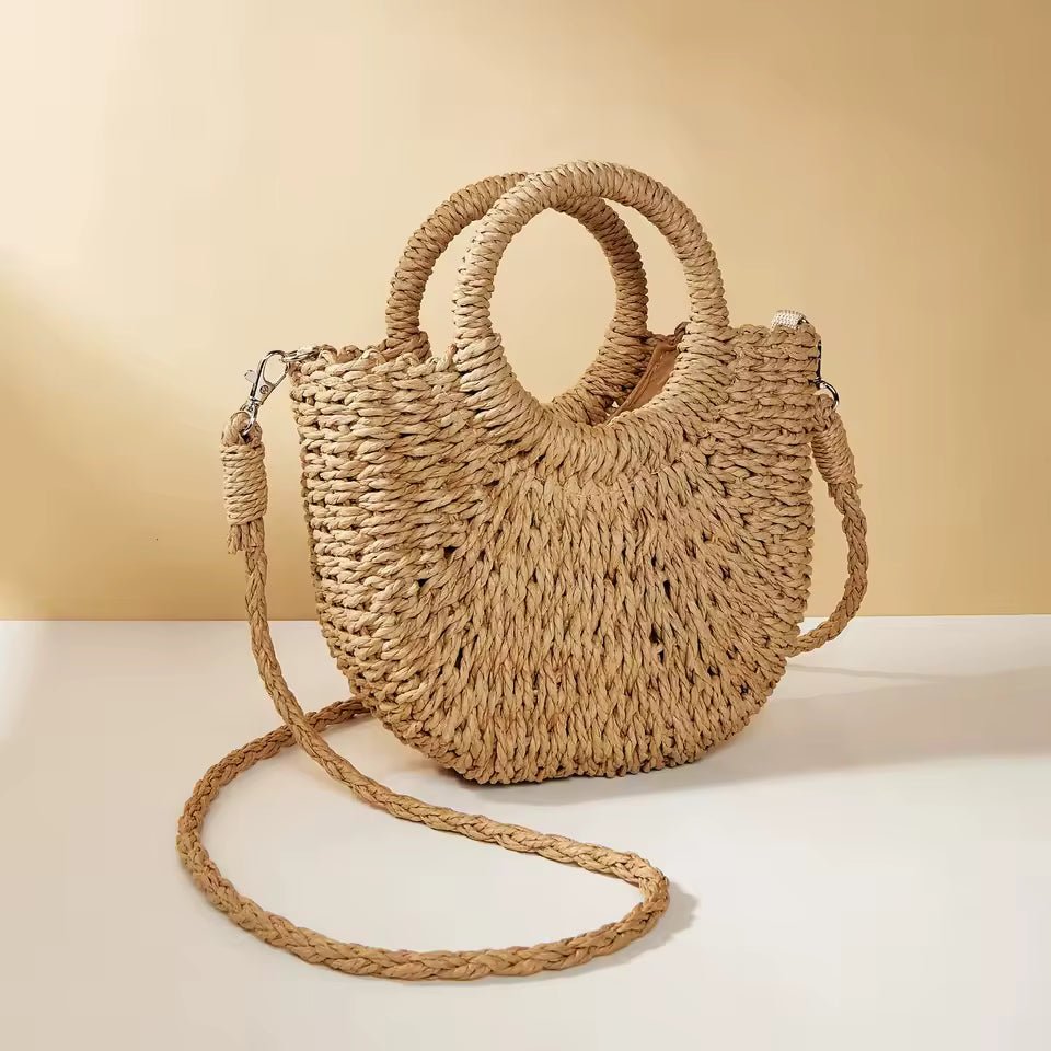 Amelia™ Bolso de Paja de Verano Artesanal
