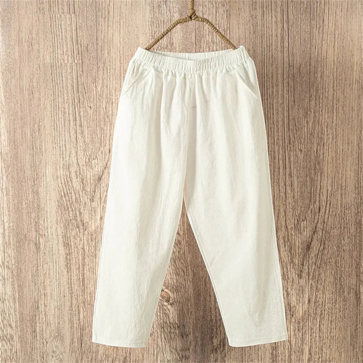 Harlow™ | Capri de lino de pierna ancha