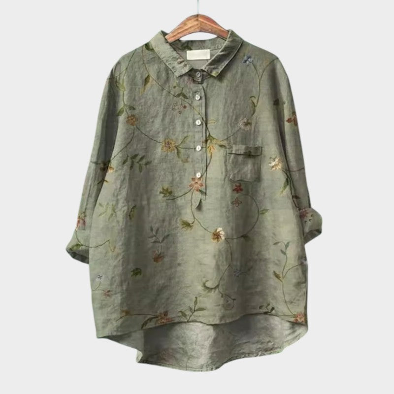 Amelia | Blusa hecha a mano con encaje