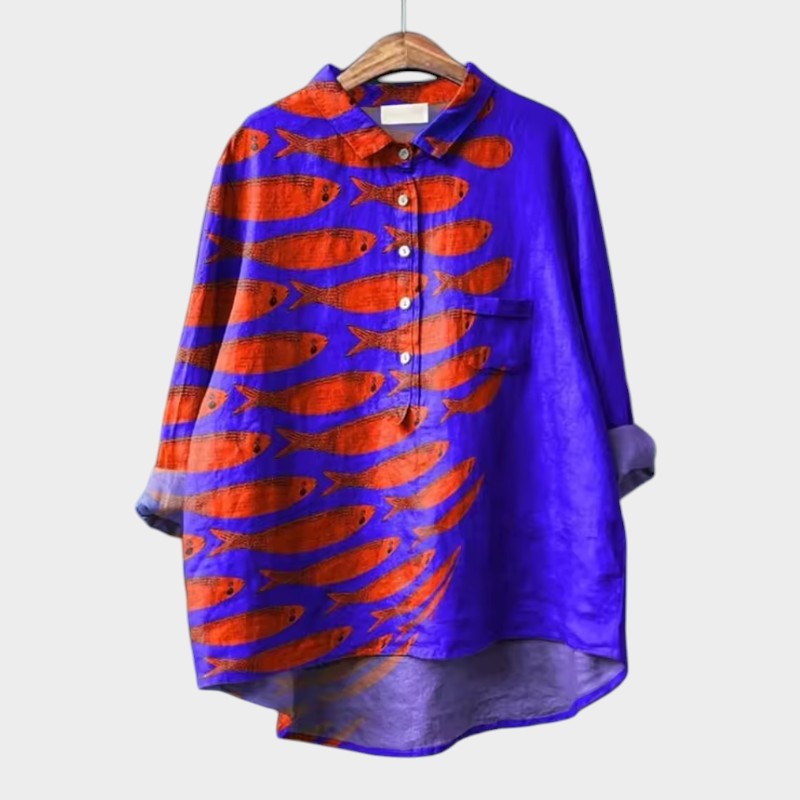 Amelie | Blusa premium con ribete de encaje