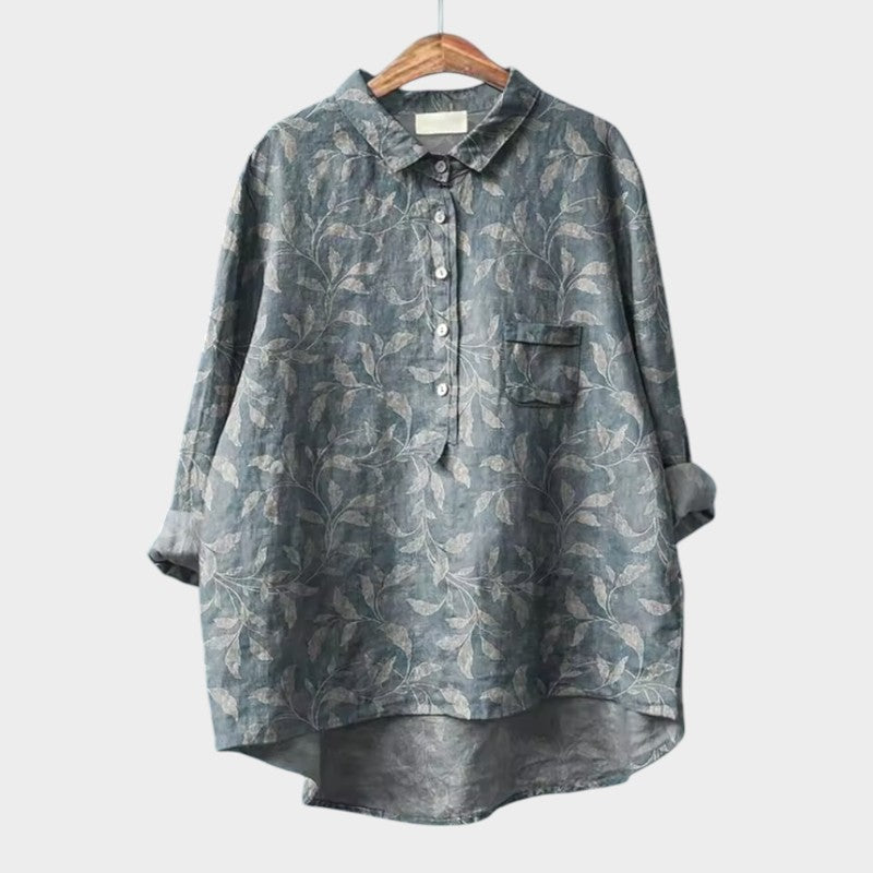 Lena | Blusa premium con acabado de encaje