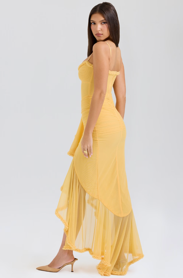 Edith - Encantador Vestido con Detalles de Volantes