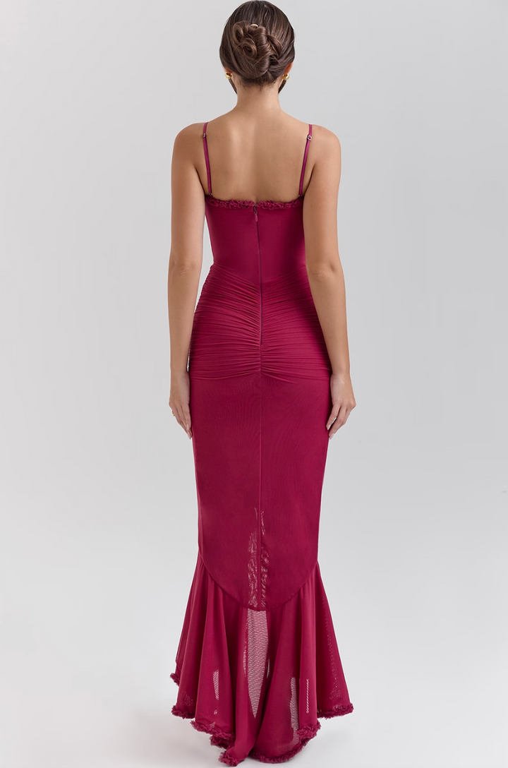 Edith - Encantador Vestido con Detalles de Volantes