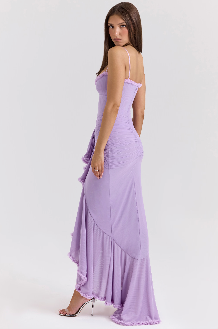Edith - Encantador Vestido con Detalles de Volantes