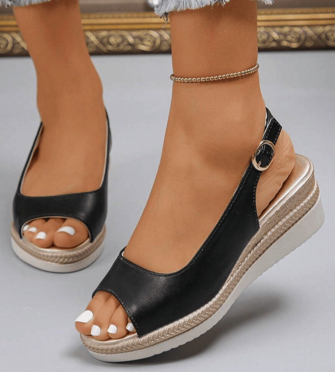 Chelsea | Sandalias de esparto con soporte ortopédico