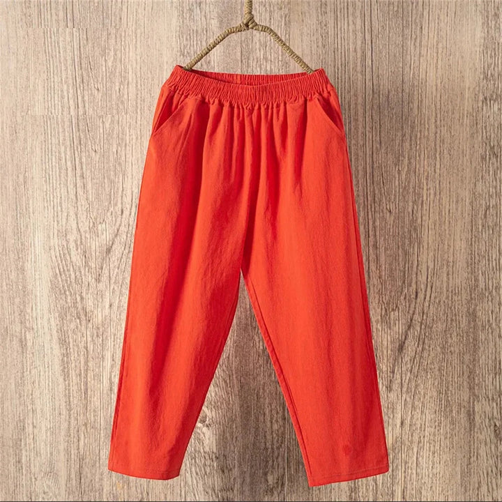 Harlow™ | Capri de lino de pierna ancha