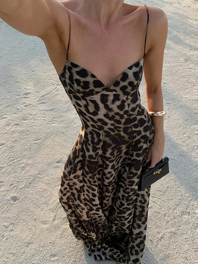 Antonella - Maxi Vestido de Leopardo