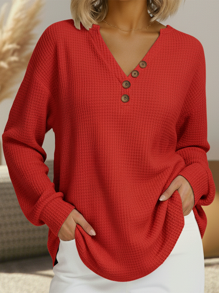 Victoria | Jersey liso con escote en V