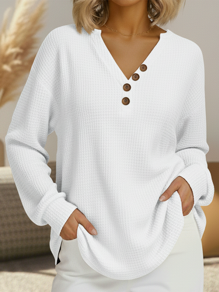 Victoria | Jersey liso con escote en V