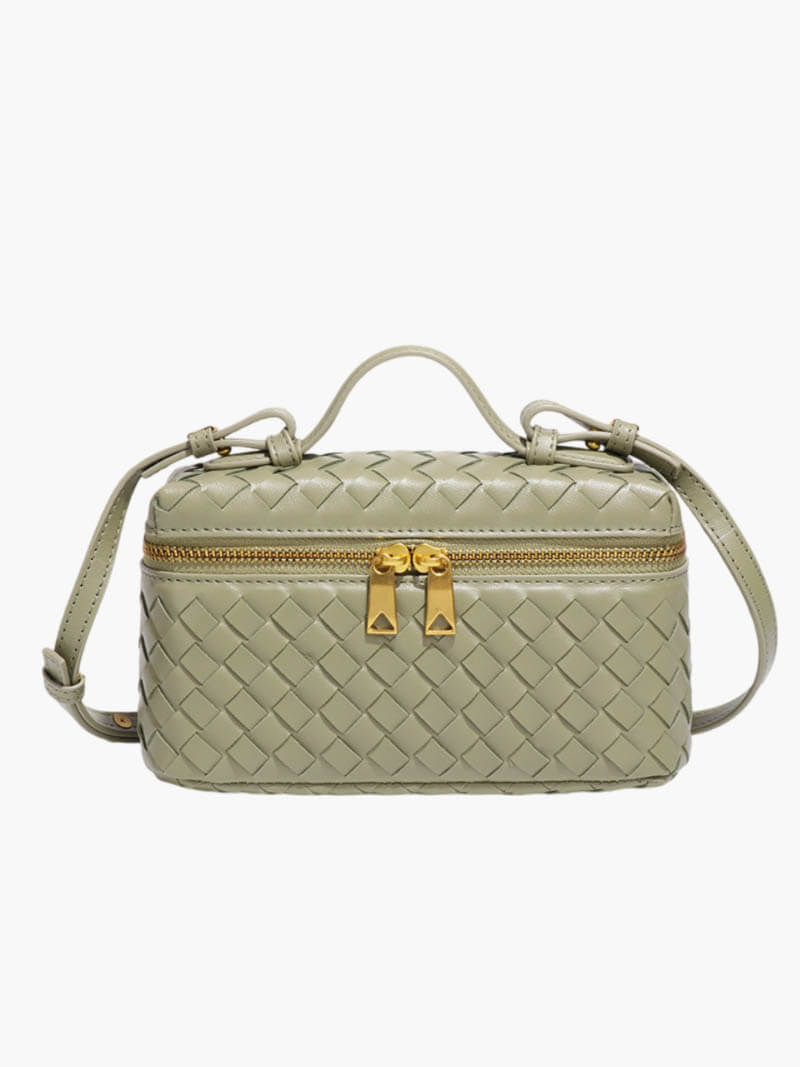 Mini Caja Celeste: Bolso de Mano