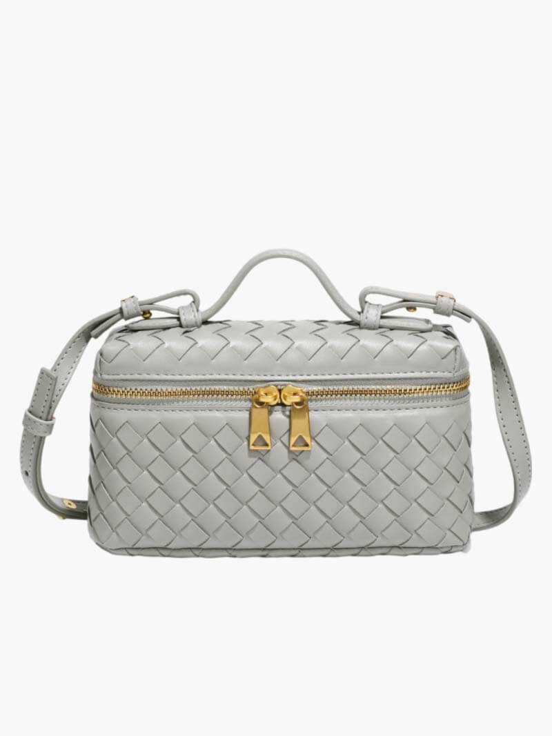 Mini Caja Celeste: Bolso de Mano