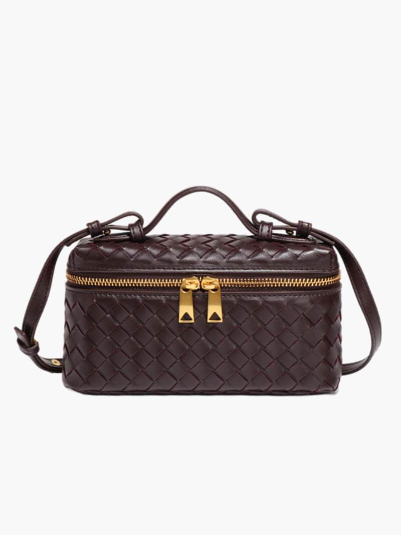 Mini Caja Celeste: Bolso de Mano