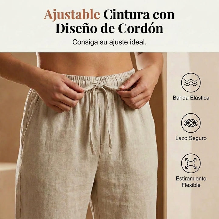 Marta™ | Shorts de algodón y lino para mujer