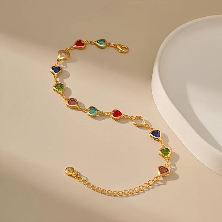 Pulsera única con forma de corazón