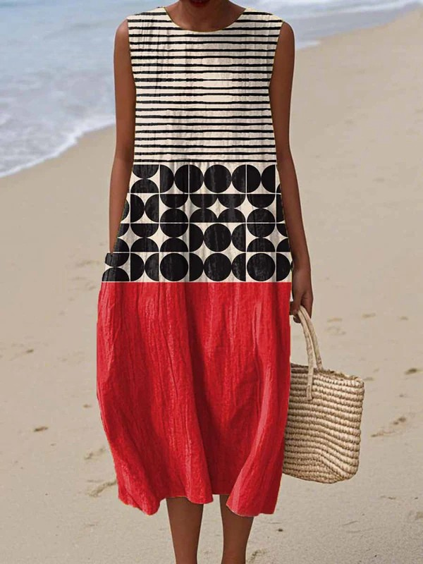 Jane | Vestido Midi Color Block