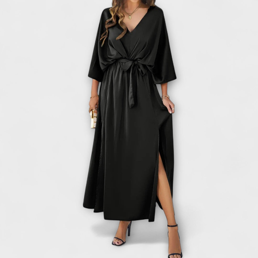 Sabrina - vestido maxi con escote en V