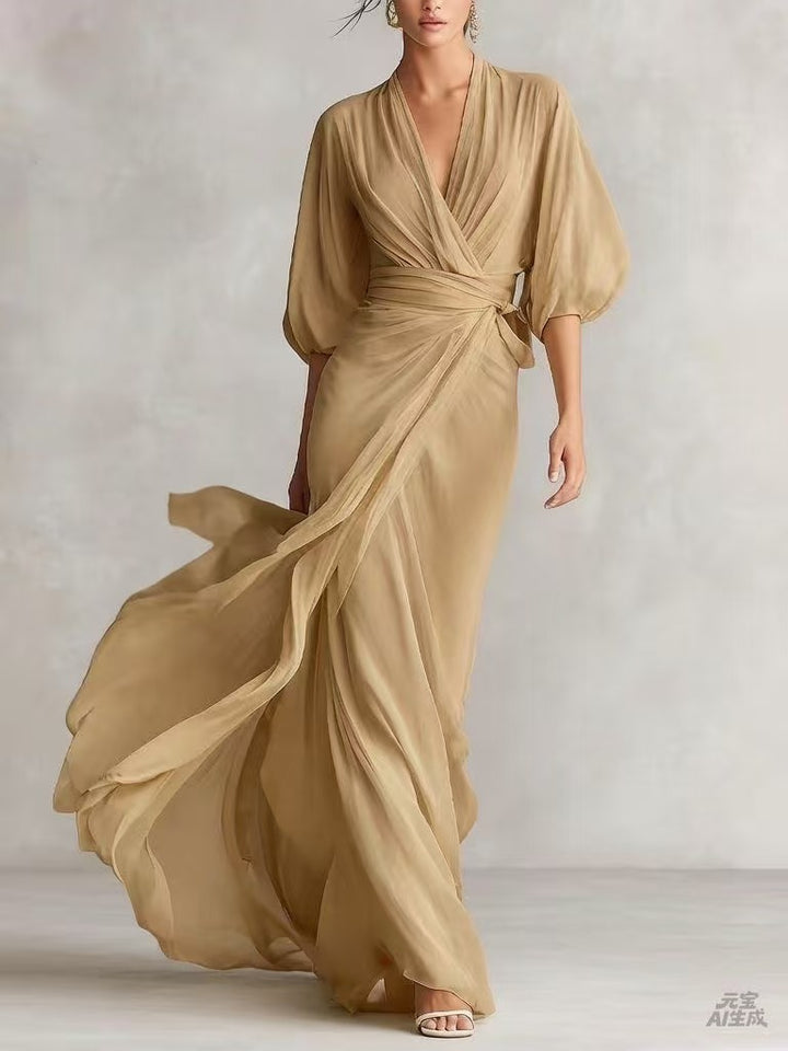 Sefa - Vestido de Chifón Transparente