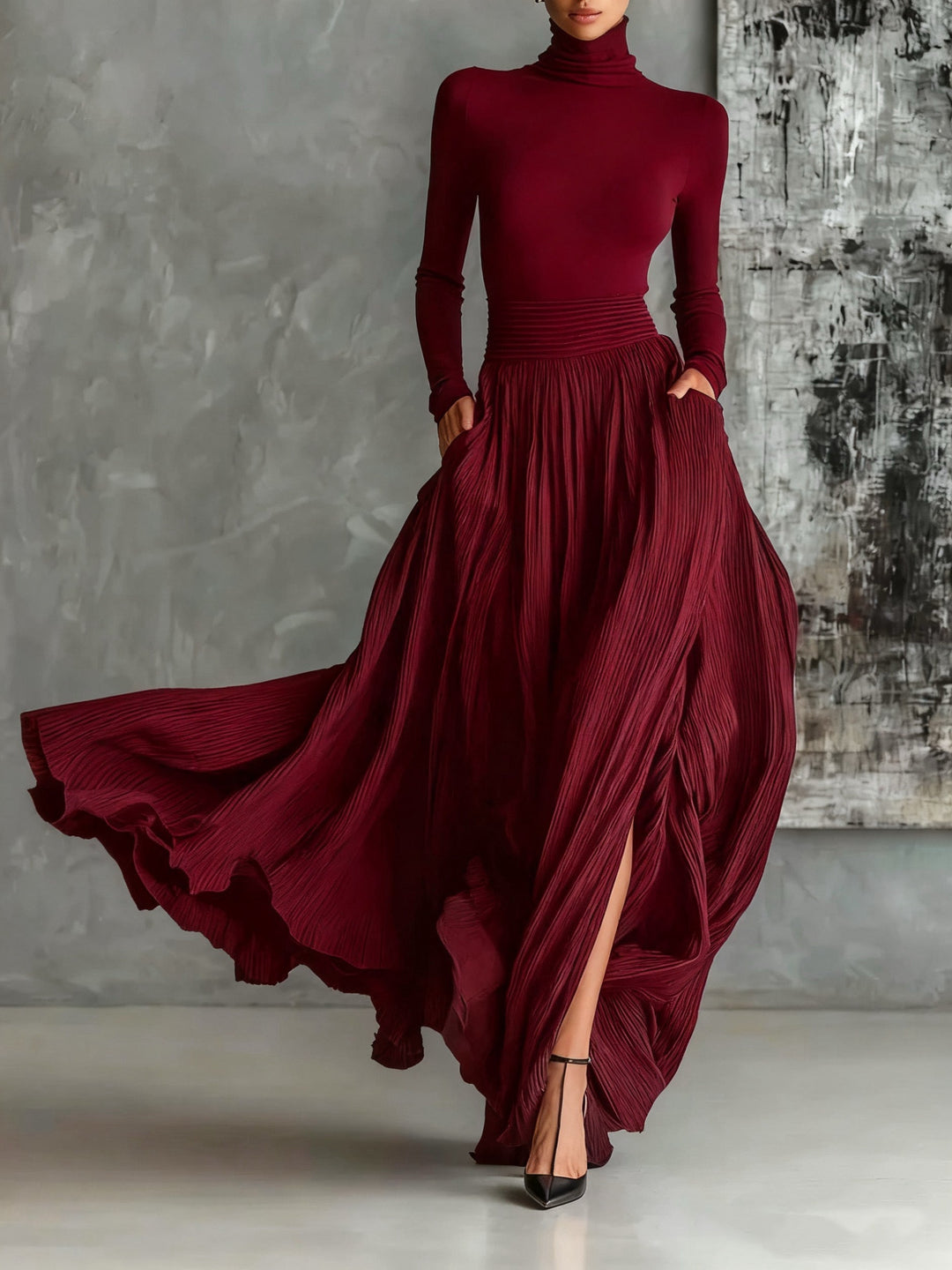 Eva™ | Conjunto elegante con falda plisada