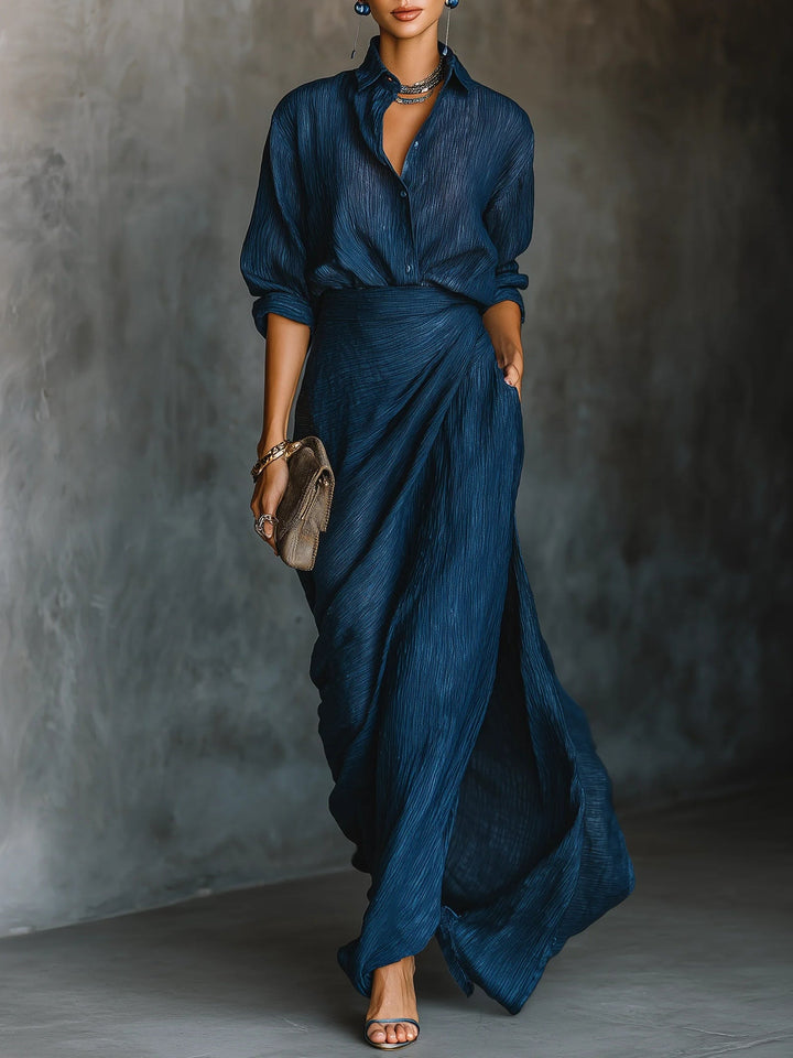 Sara™ | Conjunto elegante con falda larga