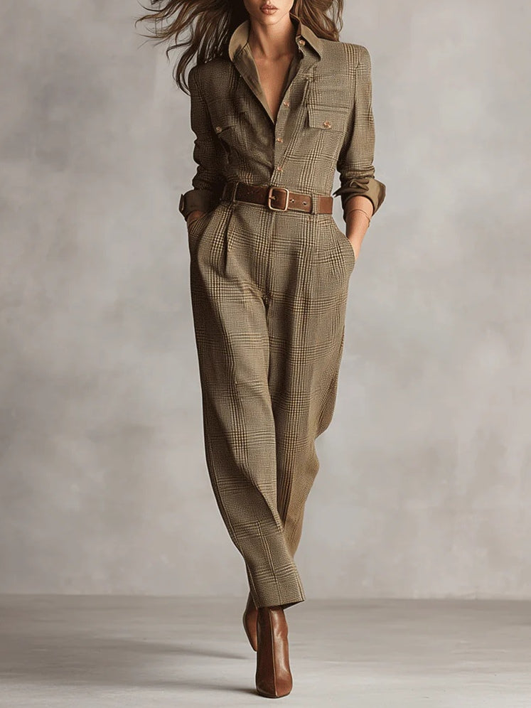 Anna™ | mono elegante a cuadros