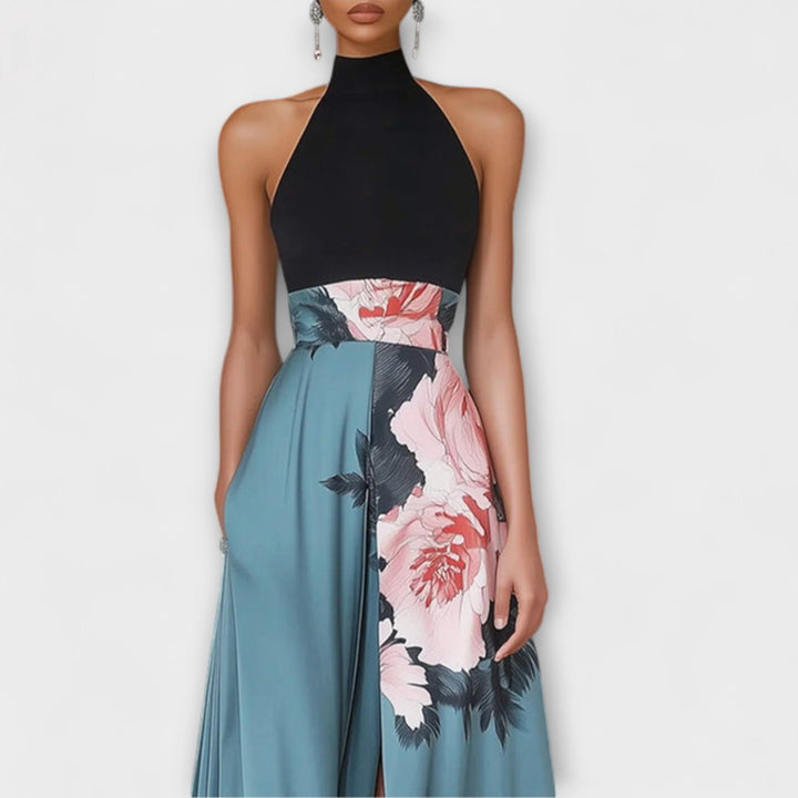 Natalie - Vestido Maxi Floral de Corte A